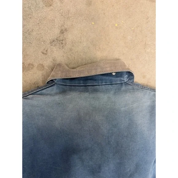 Vintage Carhartt J01 NVY Distressed Blue FadedEmbroidered Mens XL - Picture 8 of 8